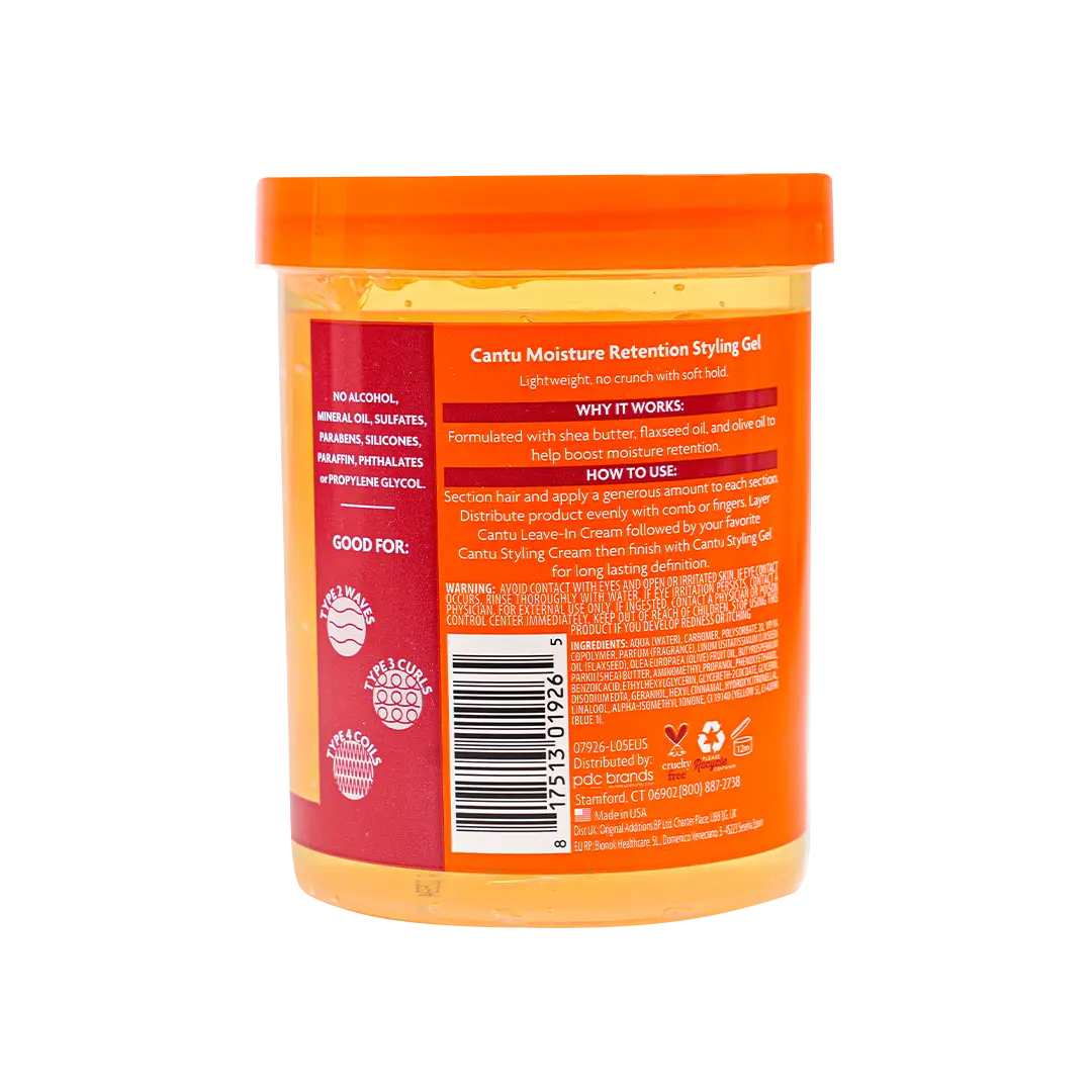 Cantu Flexible Hold Moisture Retention Styling Gel 524G