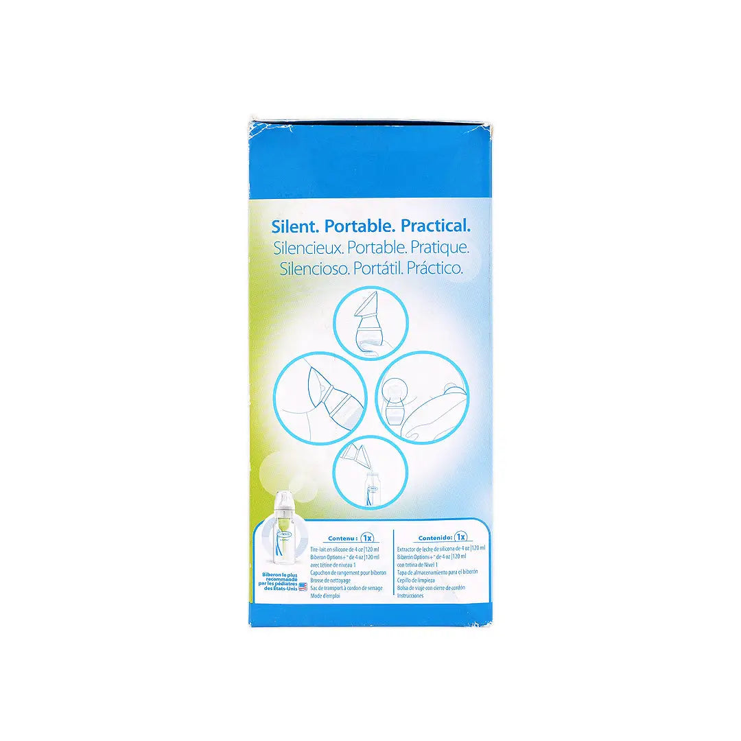 Dr Browns Slicone Breast Pump+Anti Colic Bottle 120ml