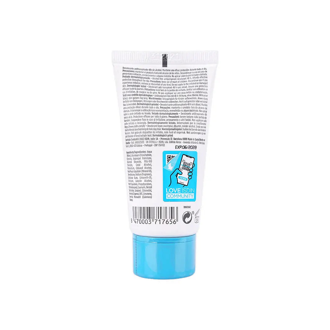 ISDIN Deo Lambda Control Cream 48h 50ml - Alcohol Free