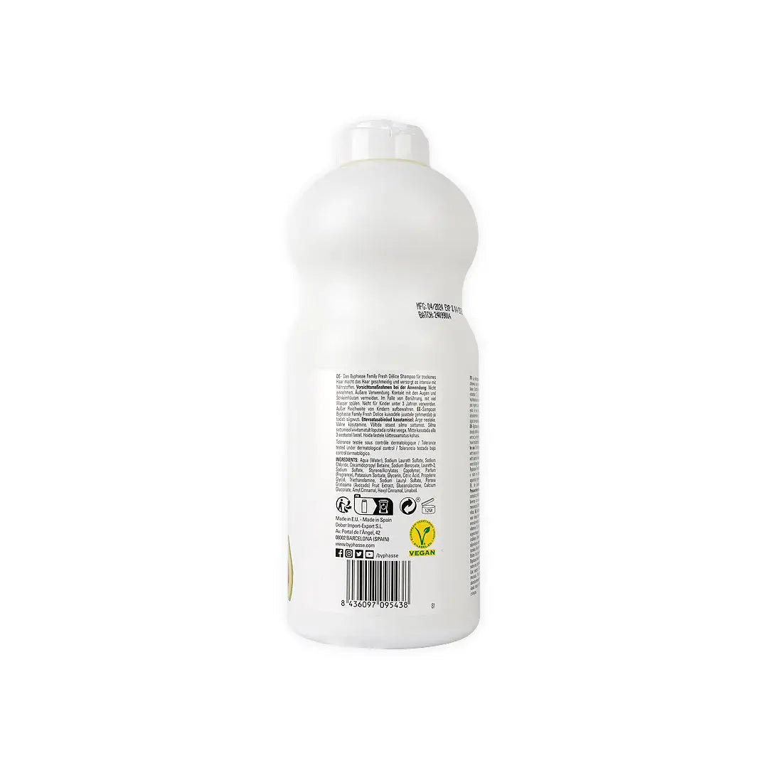 Byphasse Family Fresh Delice Shampoo 750ml - Avocat 5438