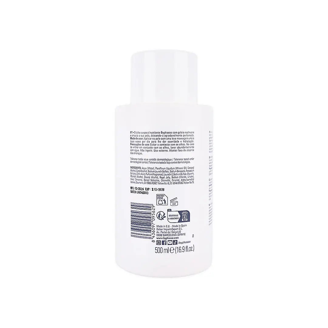 Byphasse Nourishing Body Milk 500ml- Royal Jelly