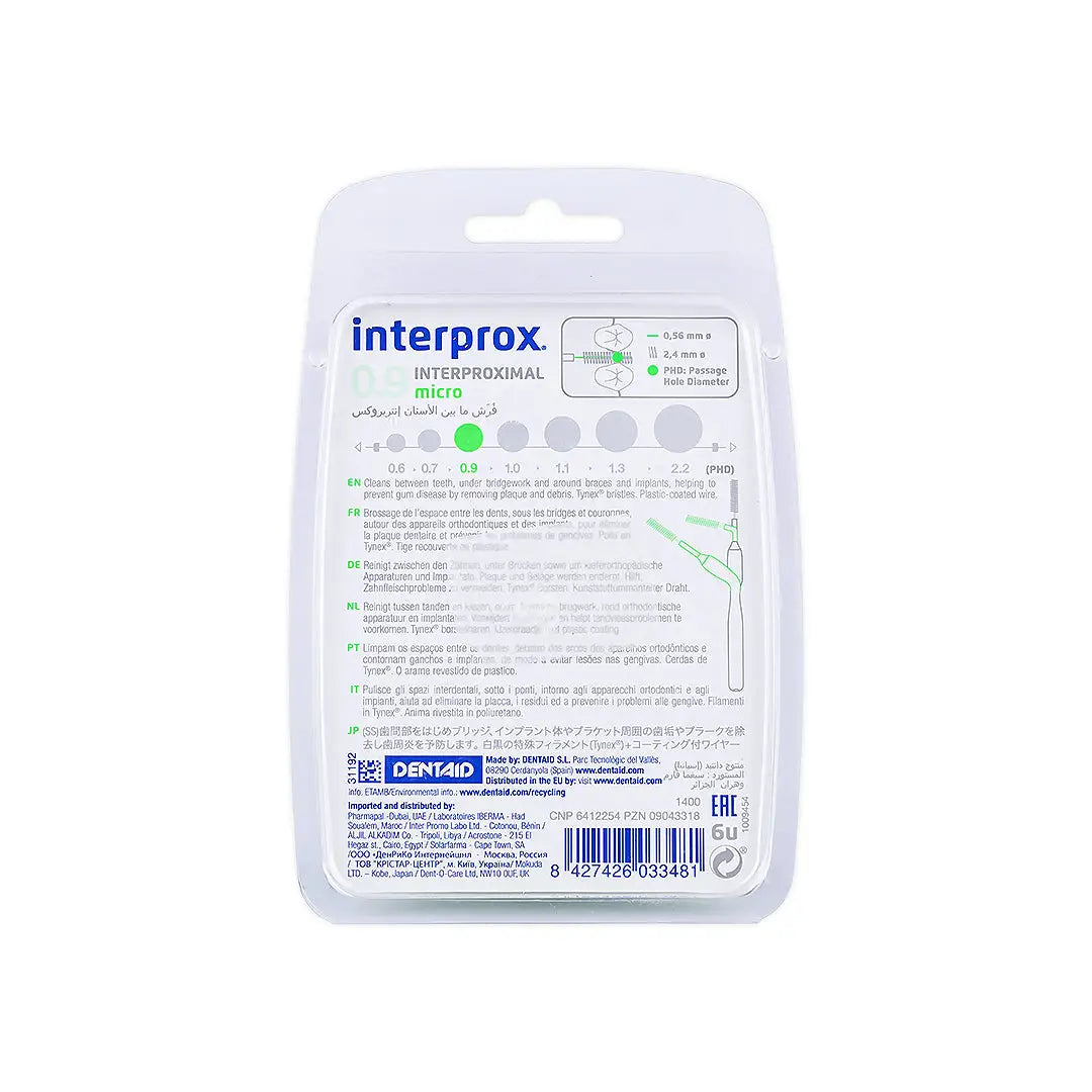 Dentaid Interprox Brush Green 0.9m Micro
