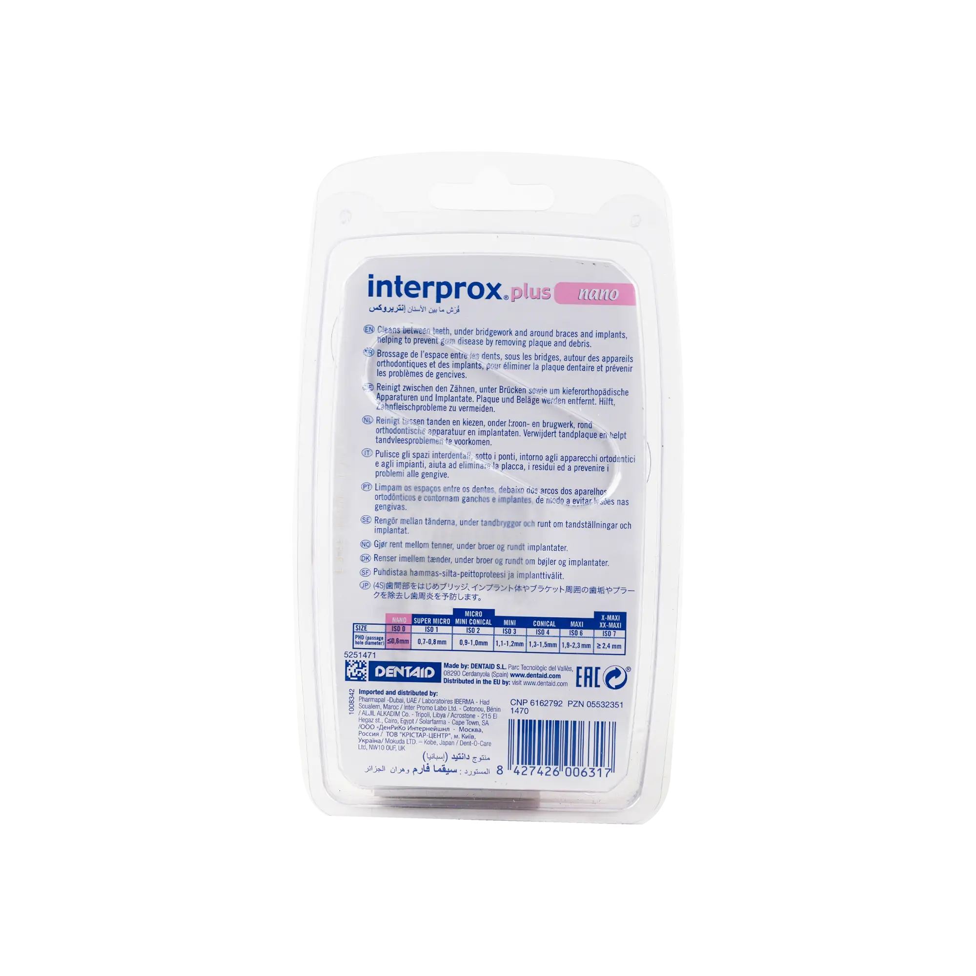 Dentaid Interprox Plus Pink 0.6m Nano