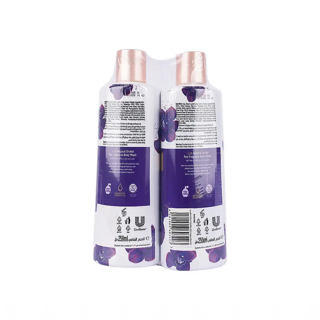 Lux Magical Orchid Body Wash 2X250ml 10% Off