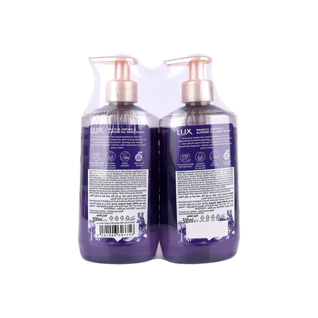 Lux Magical Orchid Perfumed Hand Soap 2X500ml 10% Off