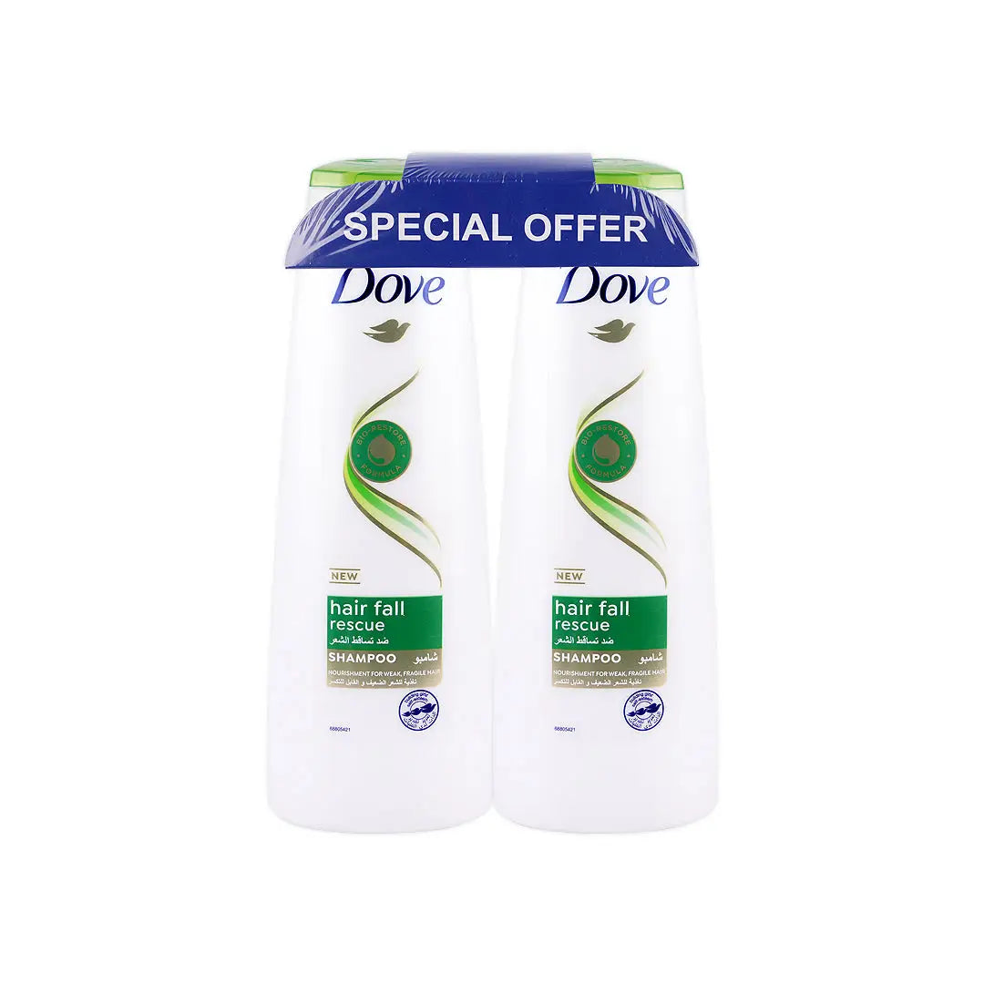 Dove Hair Fall Rescue Shampoo 2X400ml15% Off