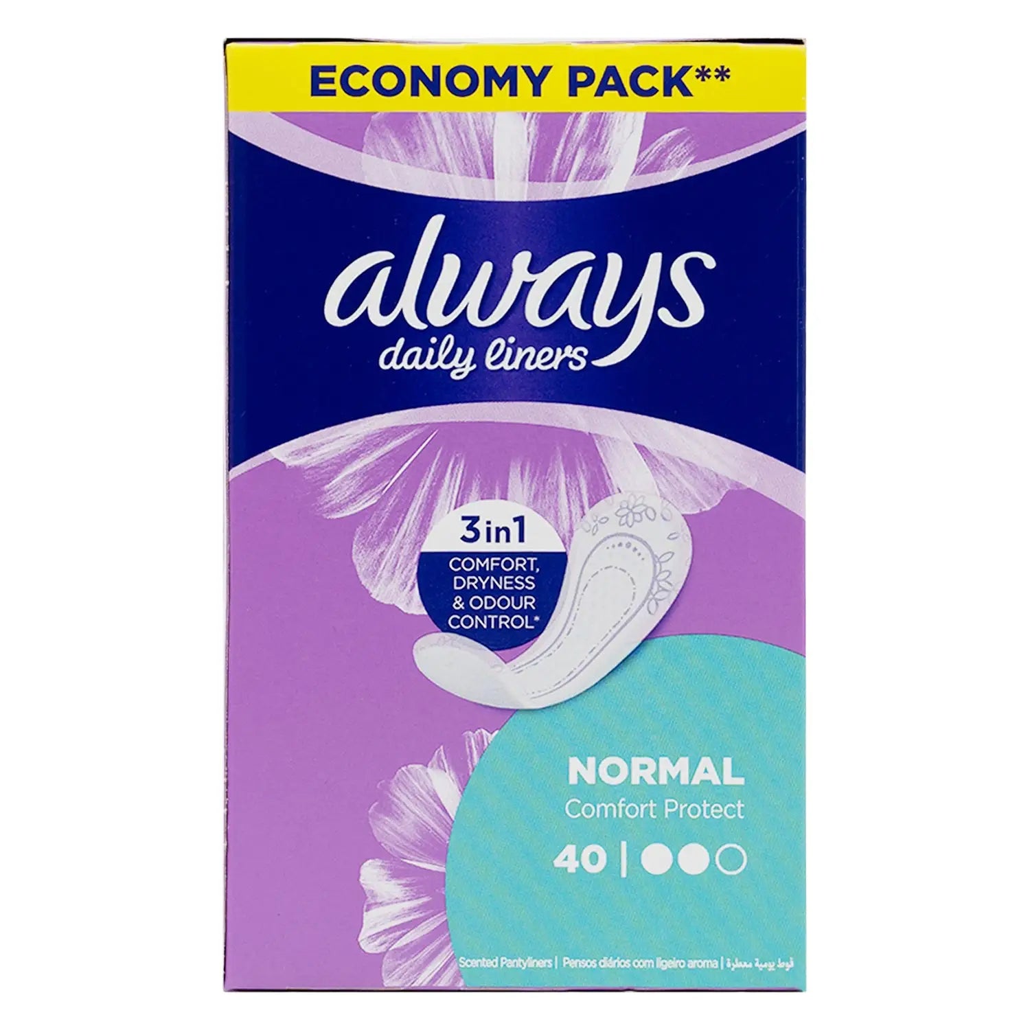 Always Daily Liners Normal 40pcs - 2250