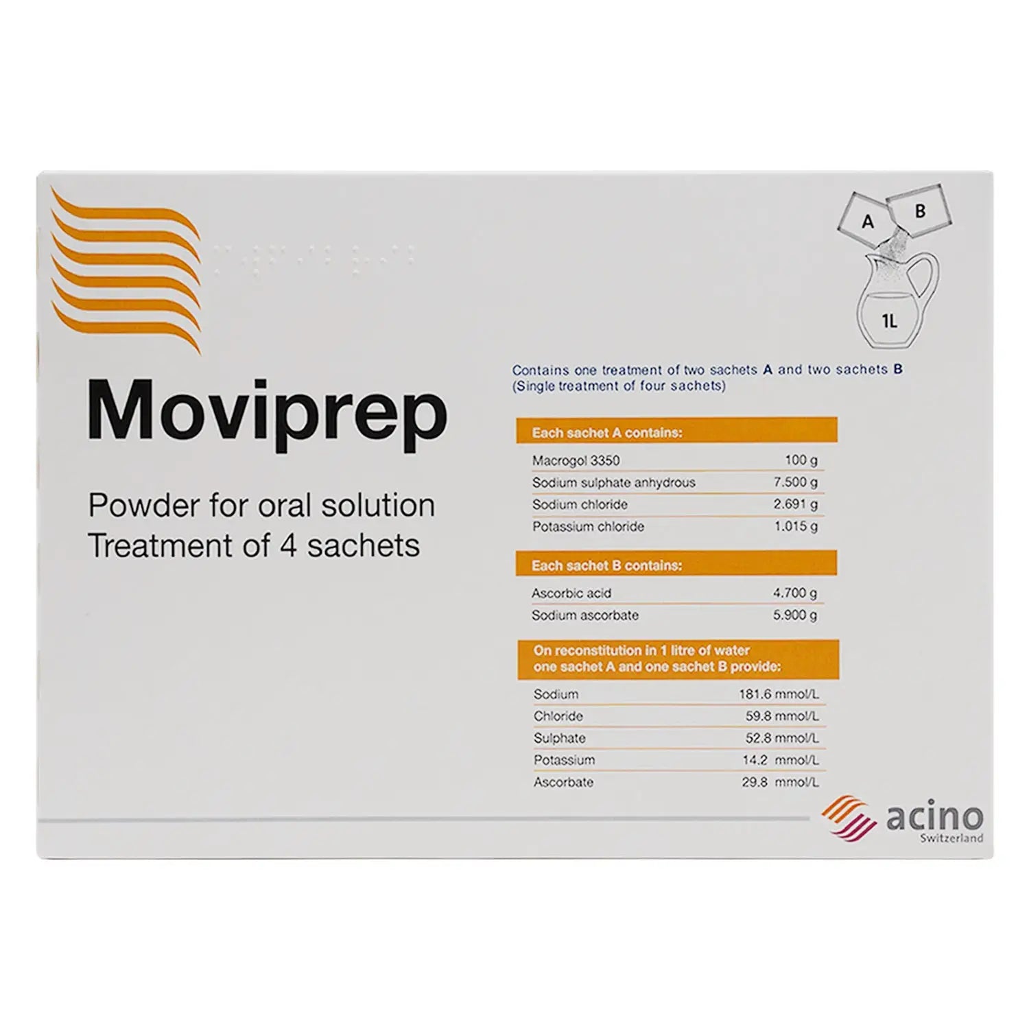 Moviprep Powder For Oral Solution 4 Sachets