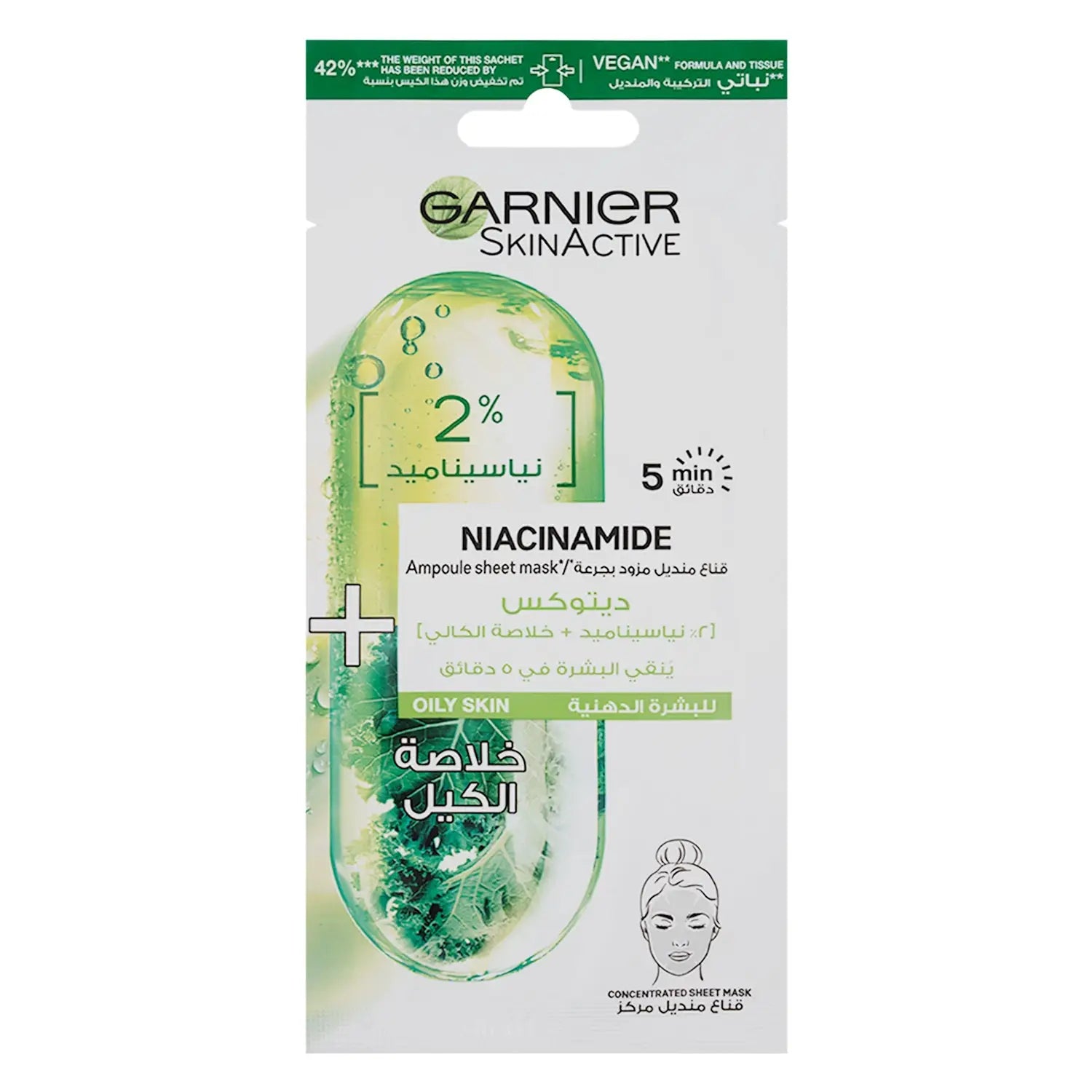Garnier Concentrated Sheet Mask-Niacinamide
