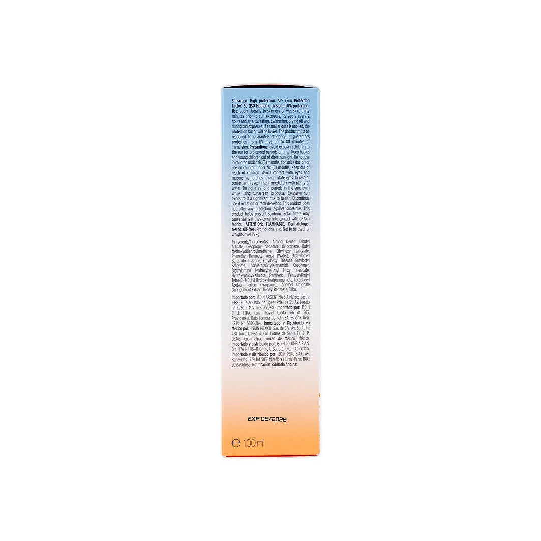 Isdin Fotoprotector Fusion Gel Sport Wet Skin Spf 50 100ml