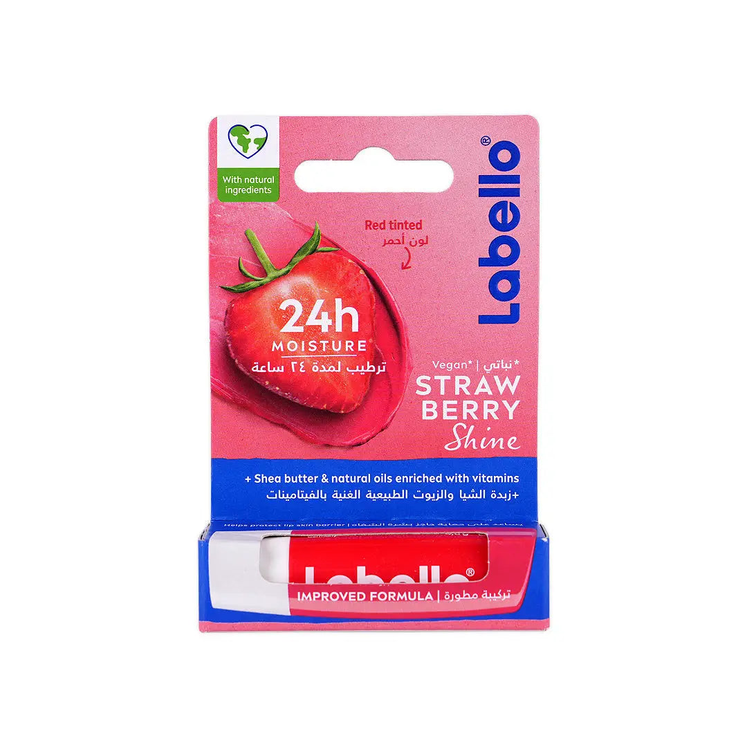 Labello 24h Moisture Lip Balm-Strawberry Shine