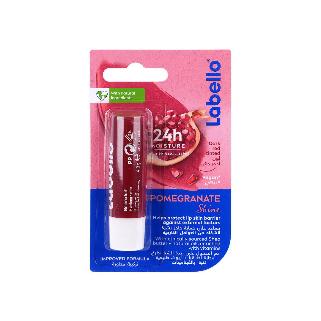 Labello 24h Moisture Lip Balm-Pomegranate Shine
