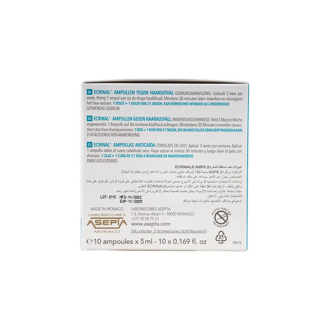 Ecrinal Anti-Hair Loss With ANP 2_ 10 Ampoules