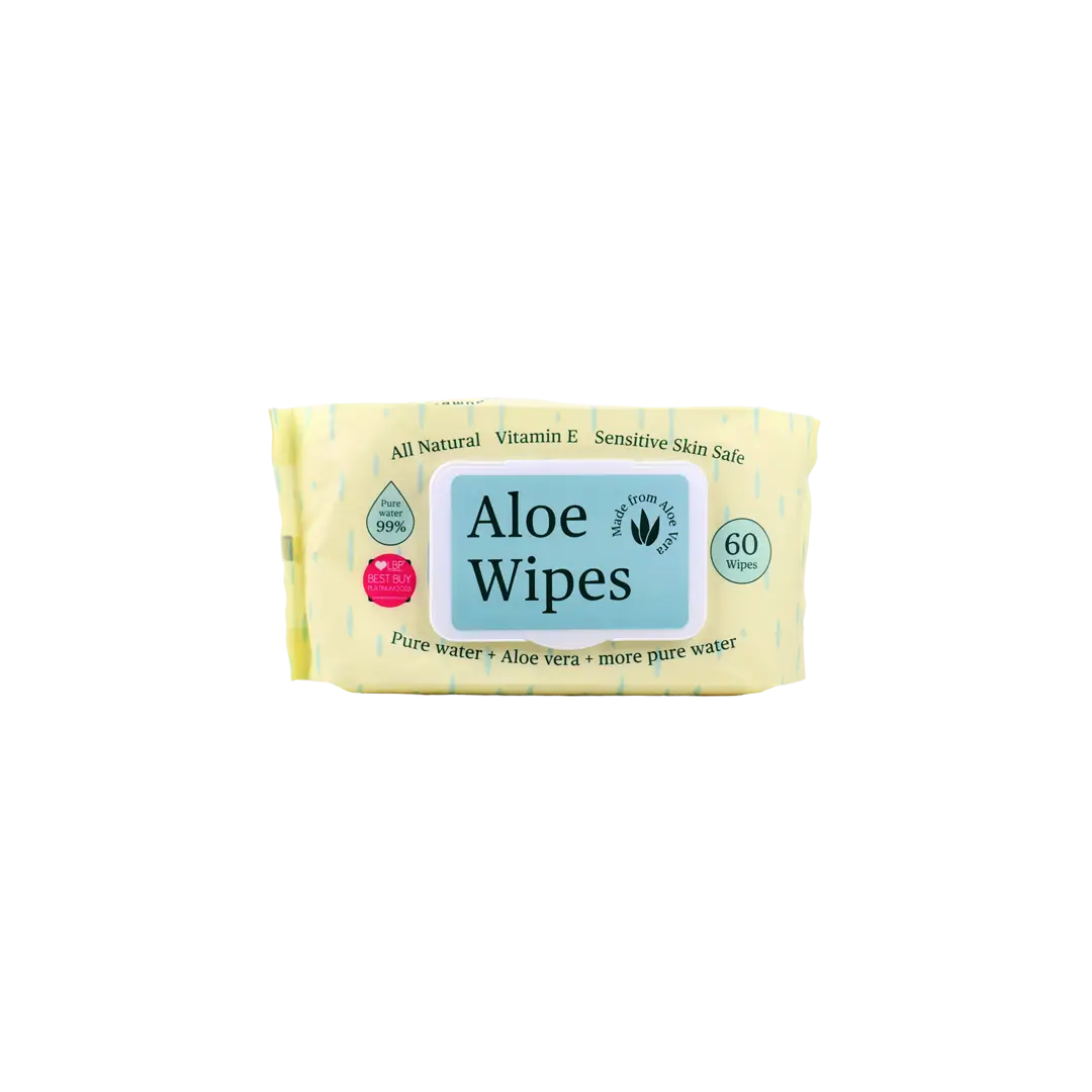 Bumbum Aloe Wipes 60 Wipes