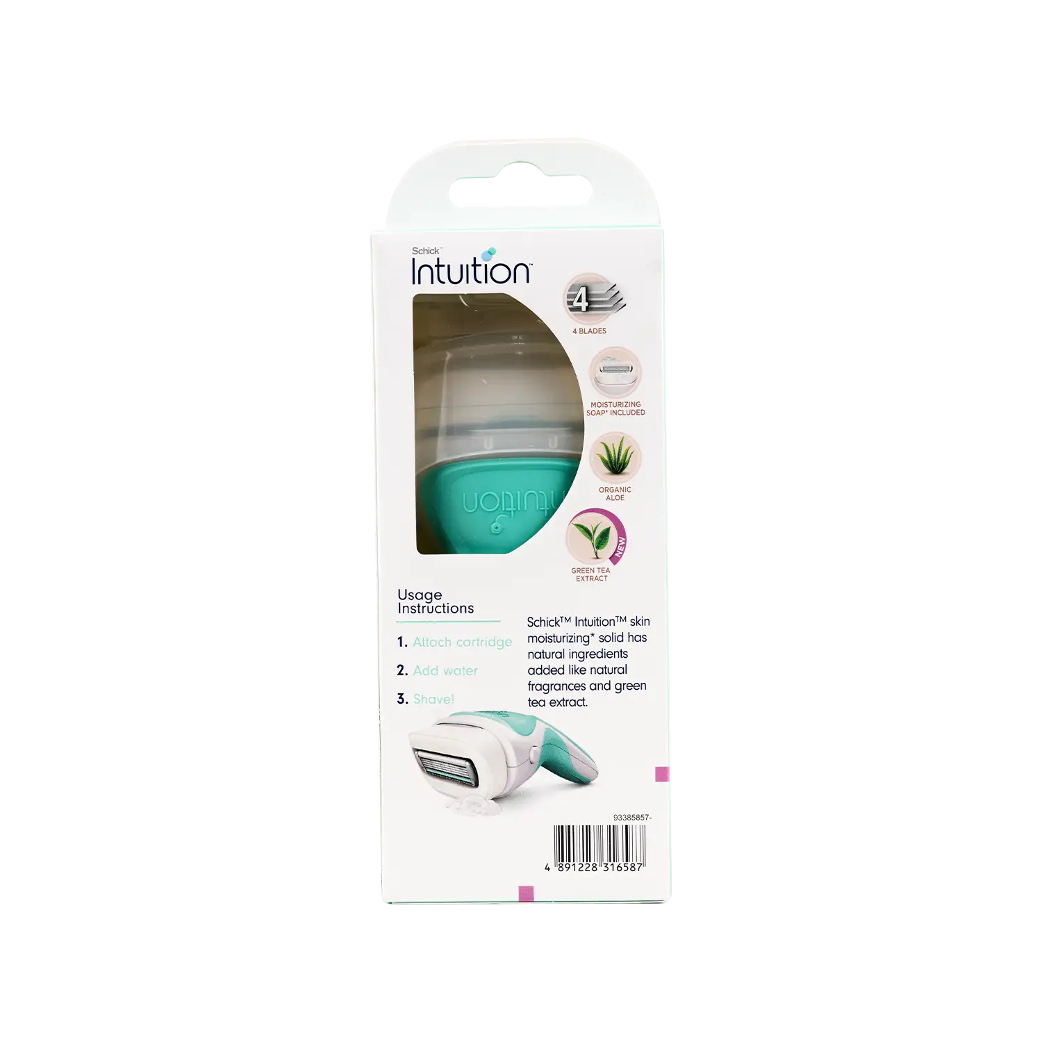 Schick Intuition Women Sensitive care 4 Blades Handle