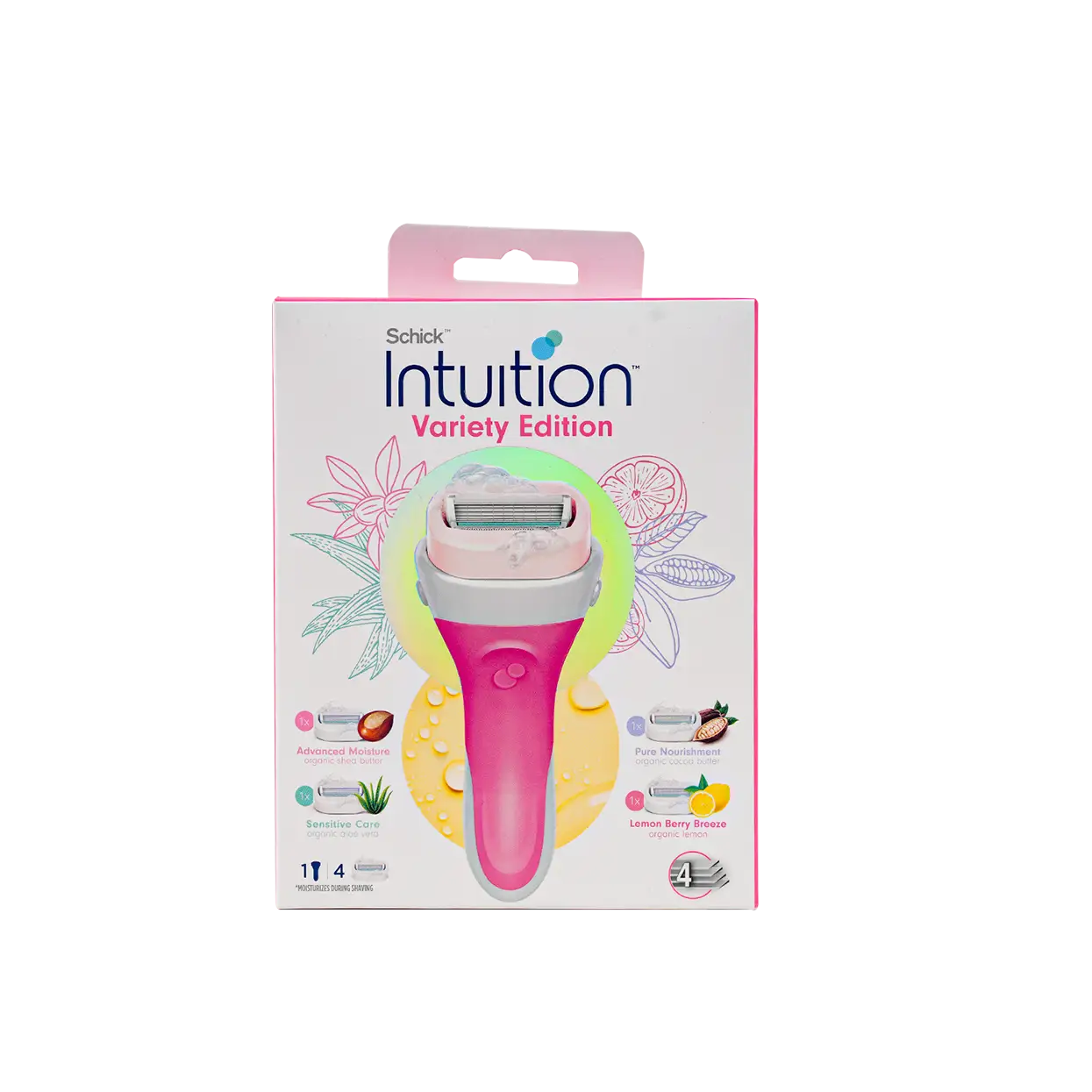 Schick Intuition Women Variety Edition 4 Blades Handle