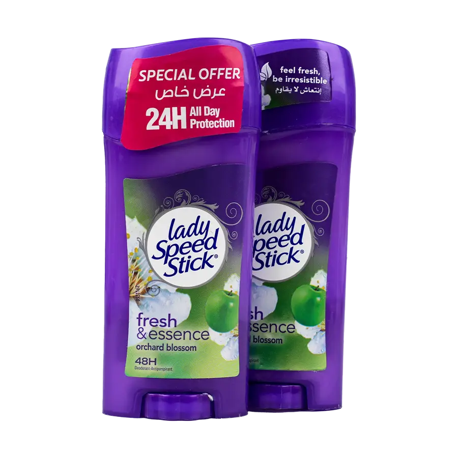 Lady Speed Stick Fresh & Essence 65g-Orchard Blossom 1+1