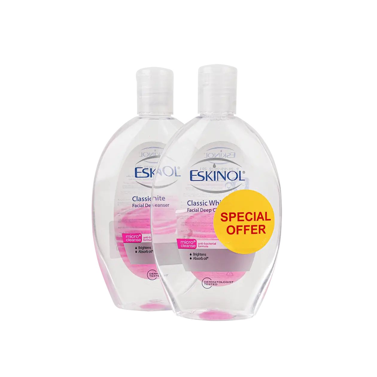 Eskinol Classic White Facial Deep Cleanser 225ml 1+1Offer