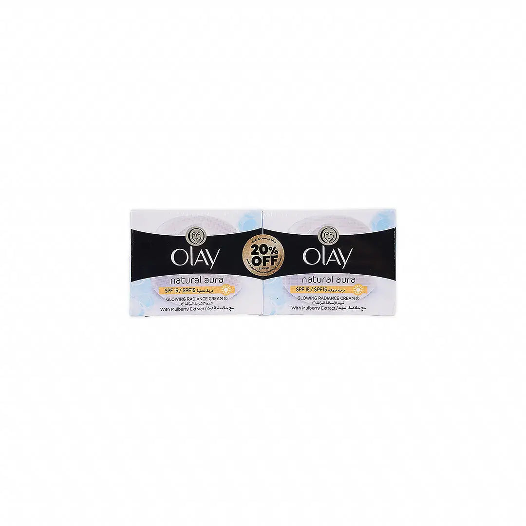 Olay Natural Aura Glowing SPF15 Radiance Cream 50g 20% off