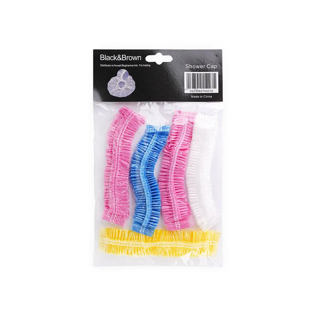 Black & Brown Shower Cap Assorted Colors