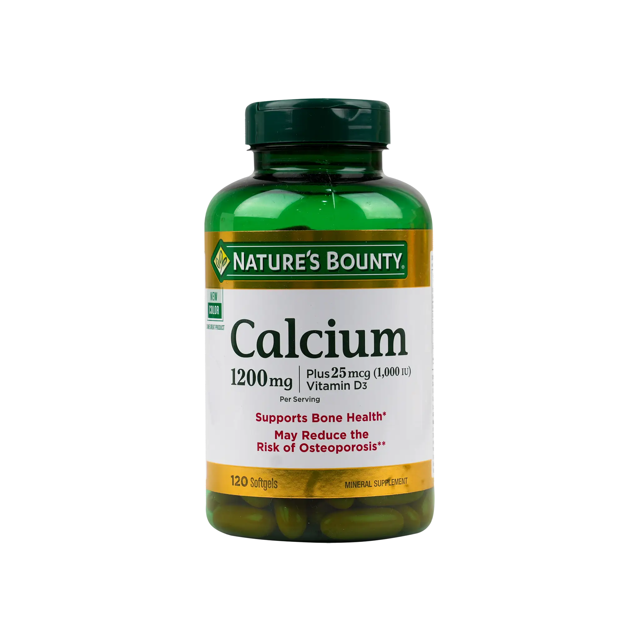 Natures Bounty Calcium 1200mg Plus 25mcg Vit D3 120 Softgels