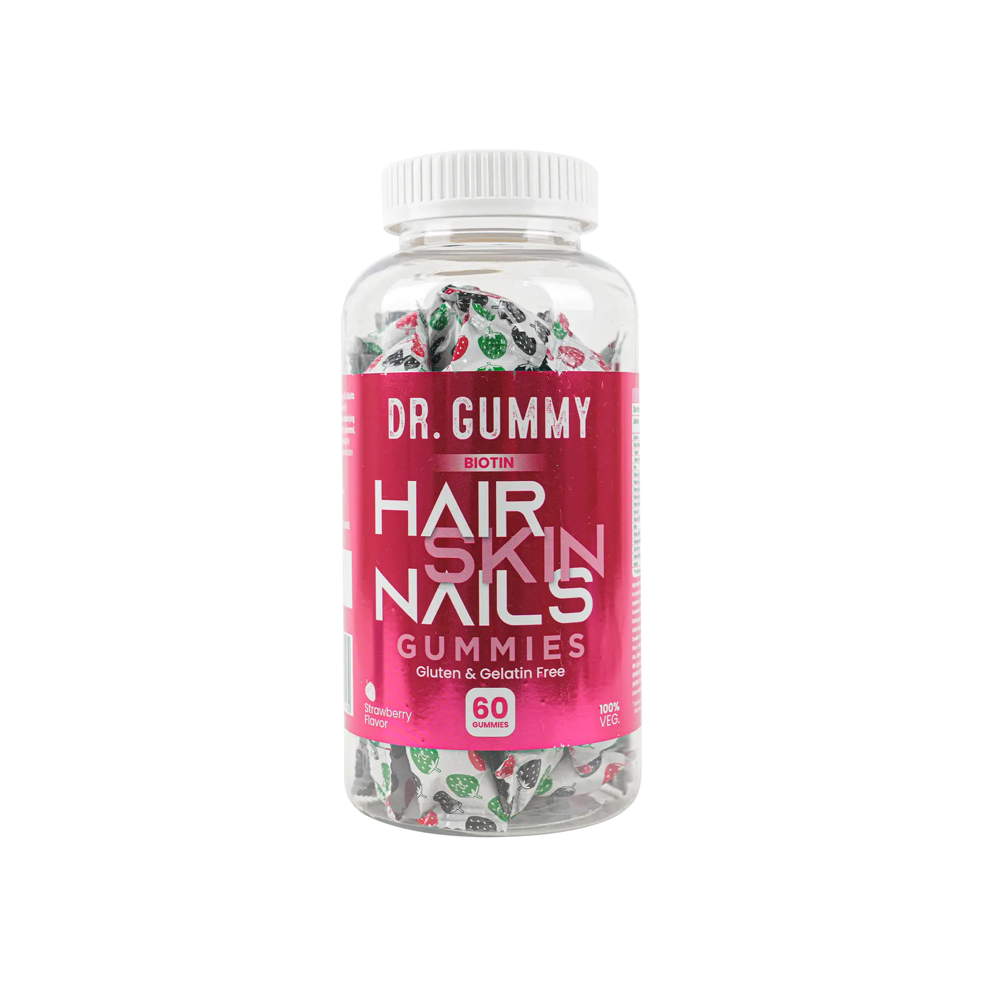 DR.Gummy Hair Skin Nails 60 Gummies-Strawberry