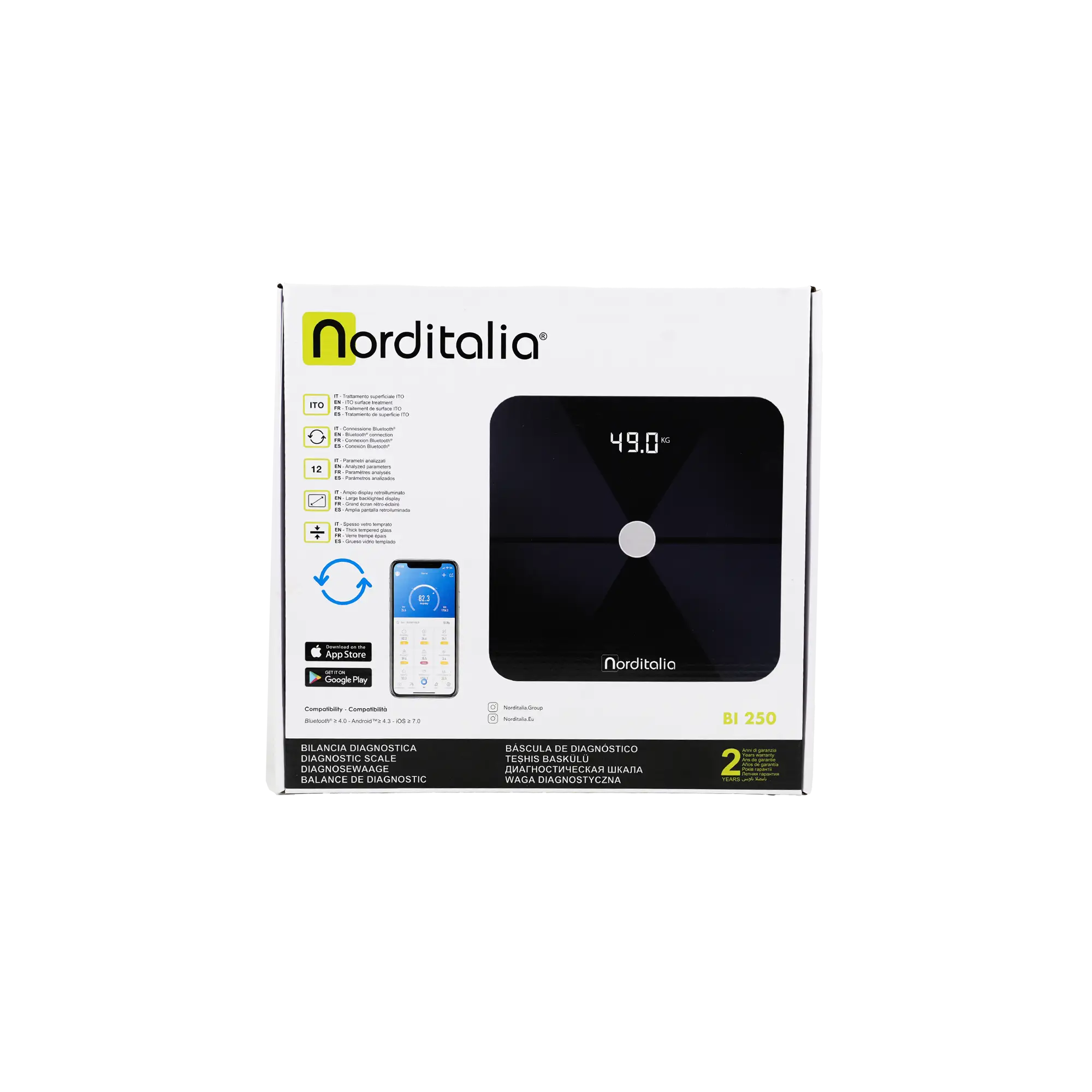 Norditalia Smart Body Composition Scale-BI250