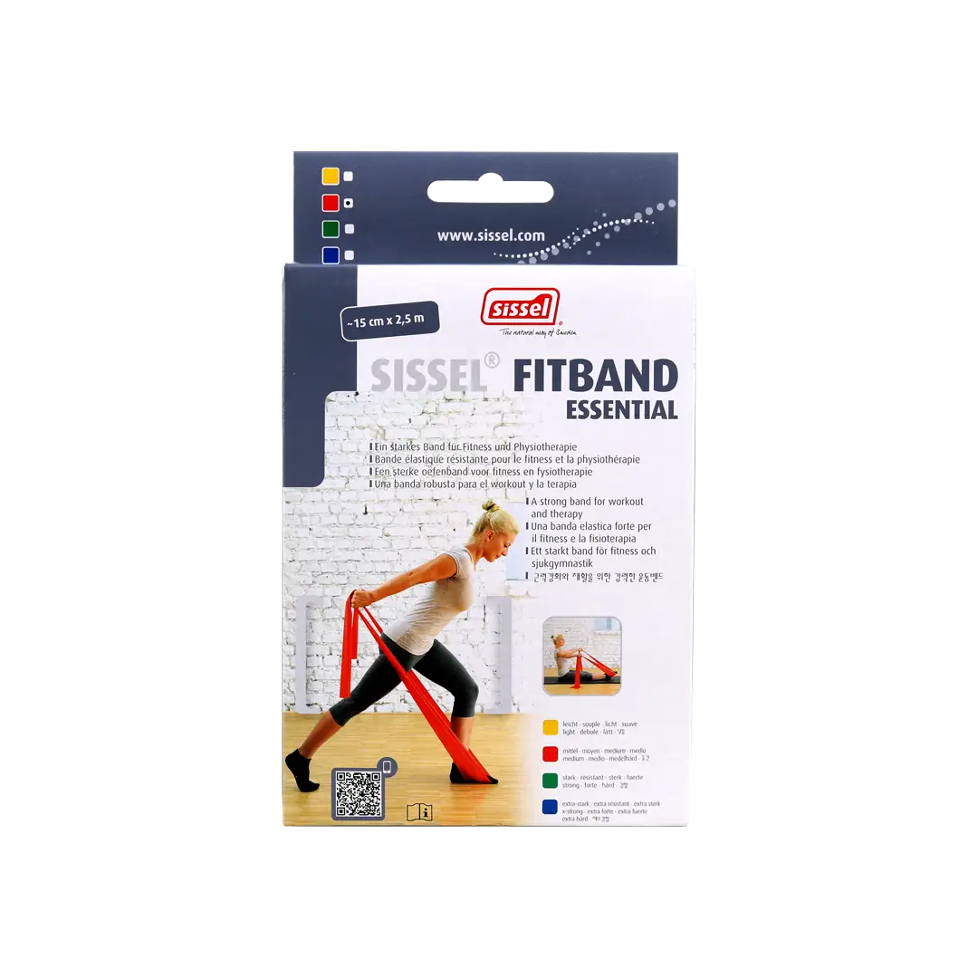 Sissel Fitband Essentials 15cmx2.50m Medium Red