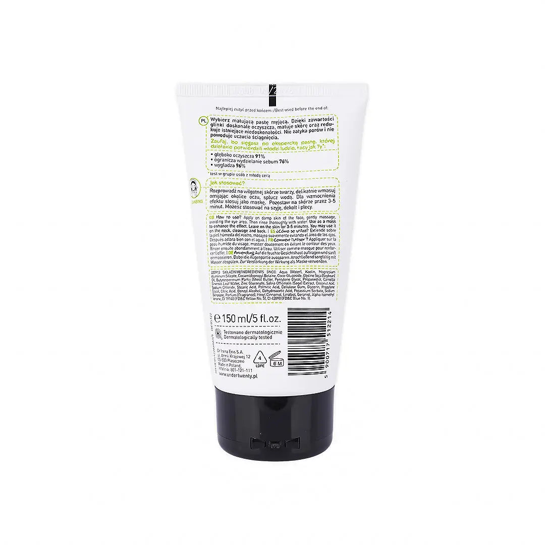 Under Twenty - Mattifying & Cleansing Face Paste 150ml