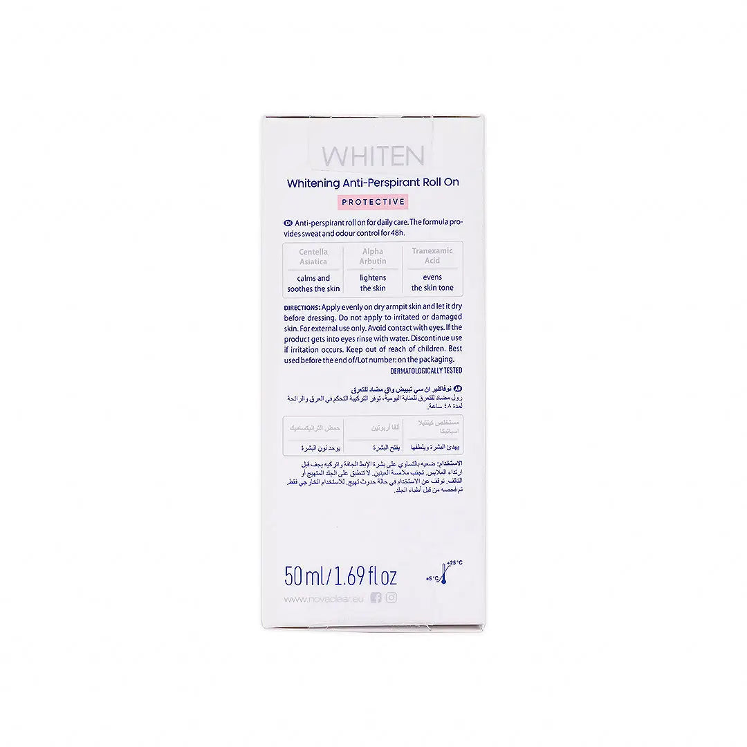 Novaclear Whitening Anti-Perspirant Roll On 50ml-Protective