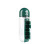 Pharmazone Pill & Vitamin Organizer Water Bottle 600ml-Green