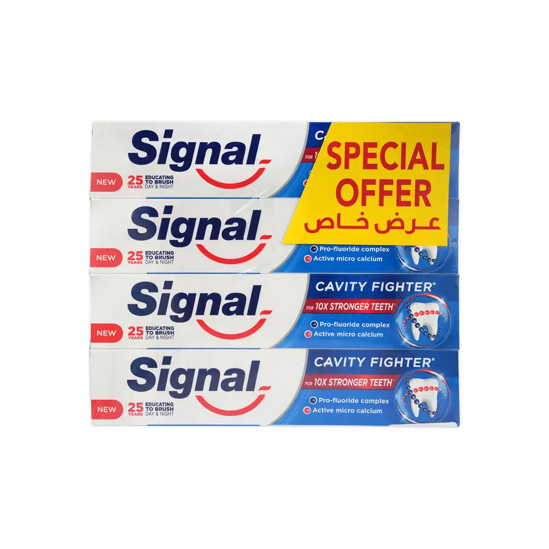 Signal Cavity Fighter Toothpaste 4X120ml-Offer