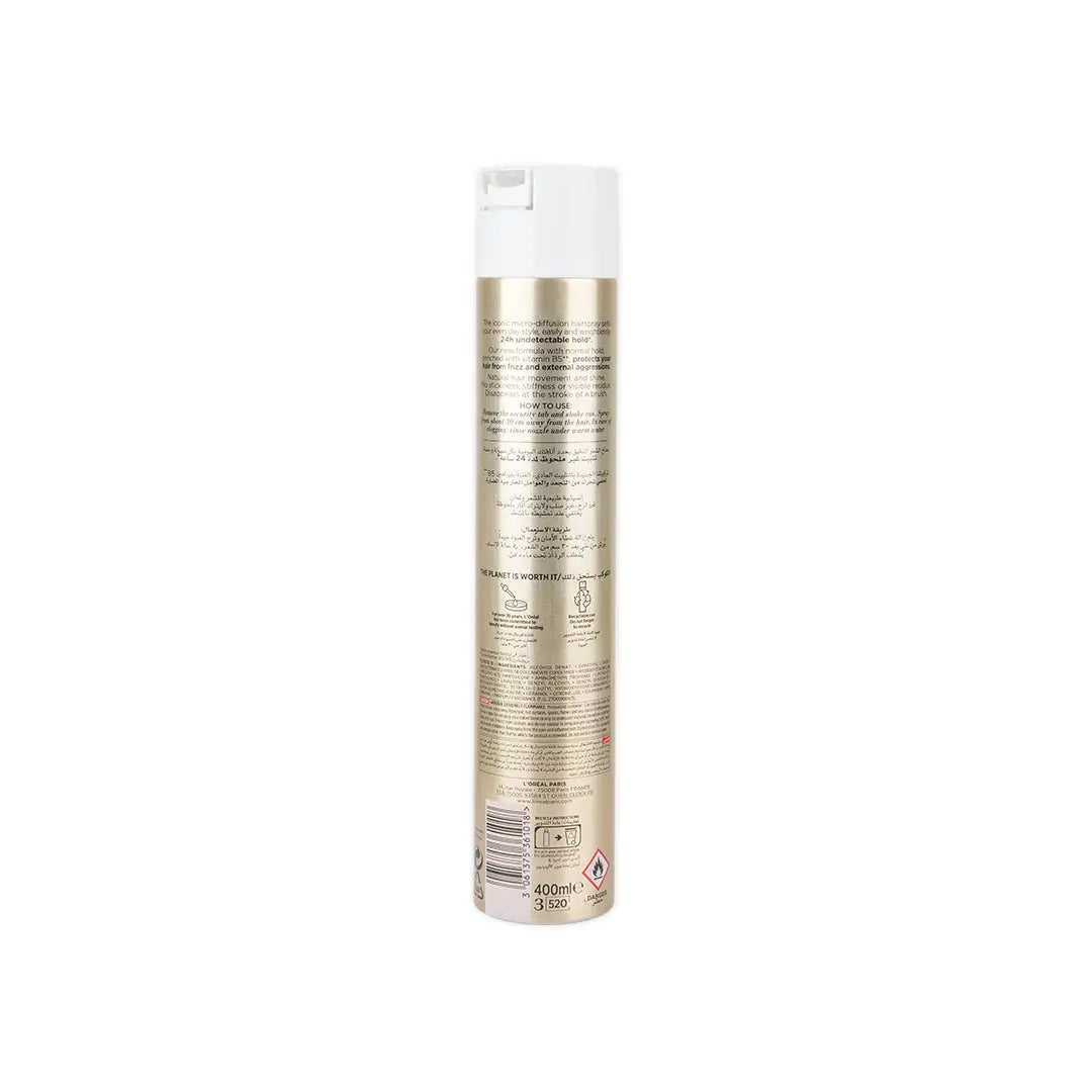L’oreal Elnett Micro-Diffusion Hairspray 400ml-Normal Hold