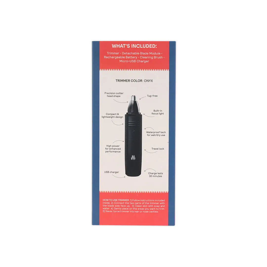 Meridian Nose & Ear Hair Trimmer-Onyx