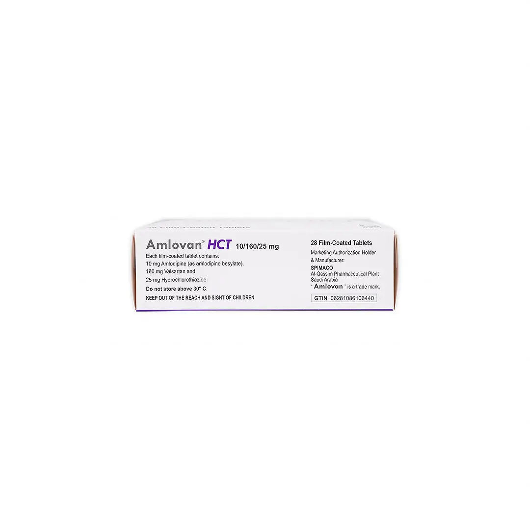 Amlovan HCT 10mg/160mg/25mg 28 Tablets