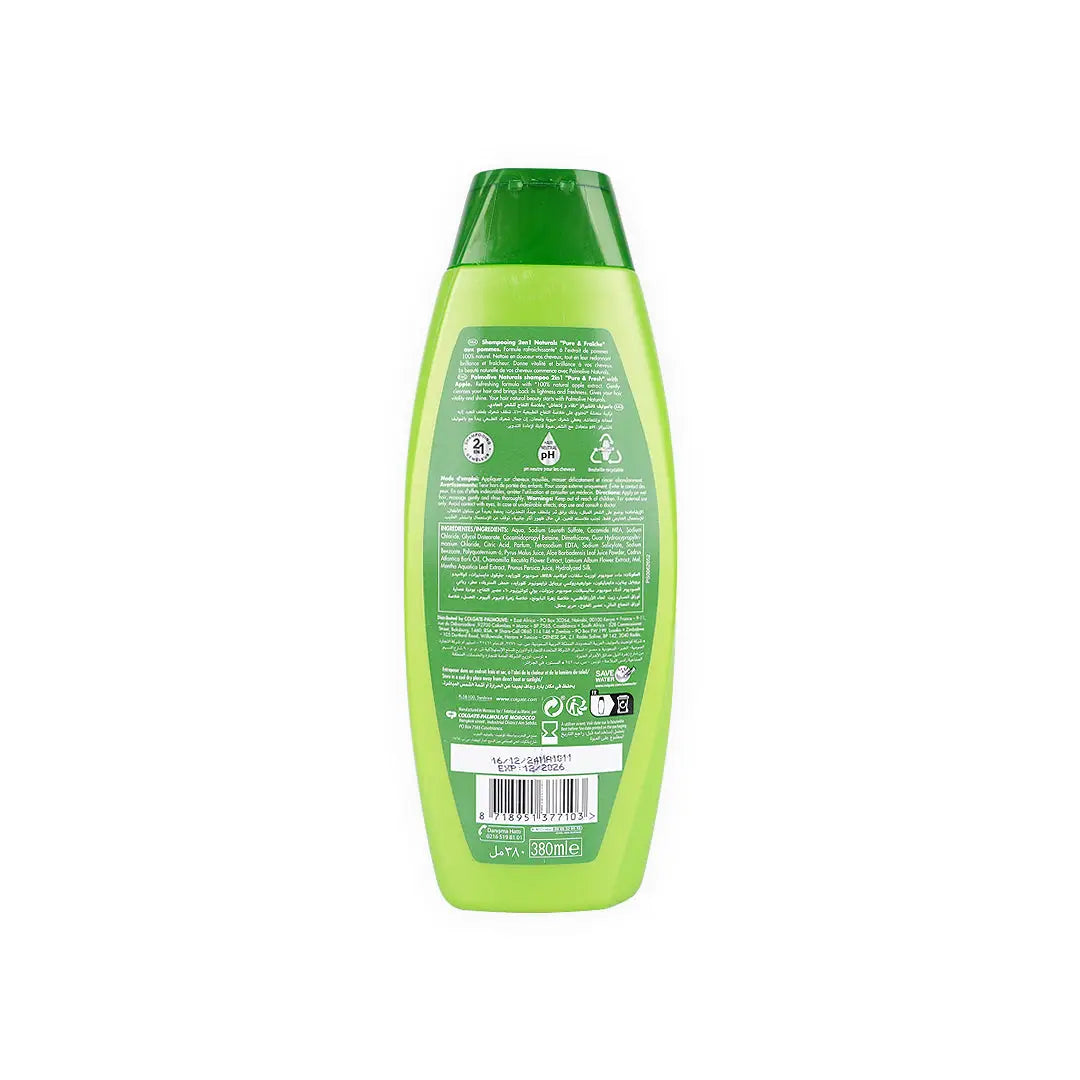 Palmolive Naturals 2in1 Shampoo&Conditioner 380ml- Apple
