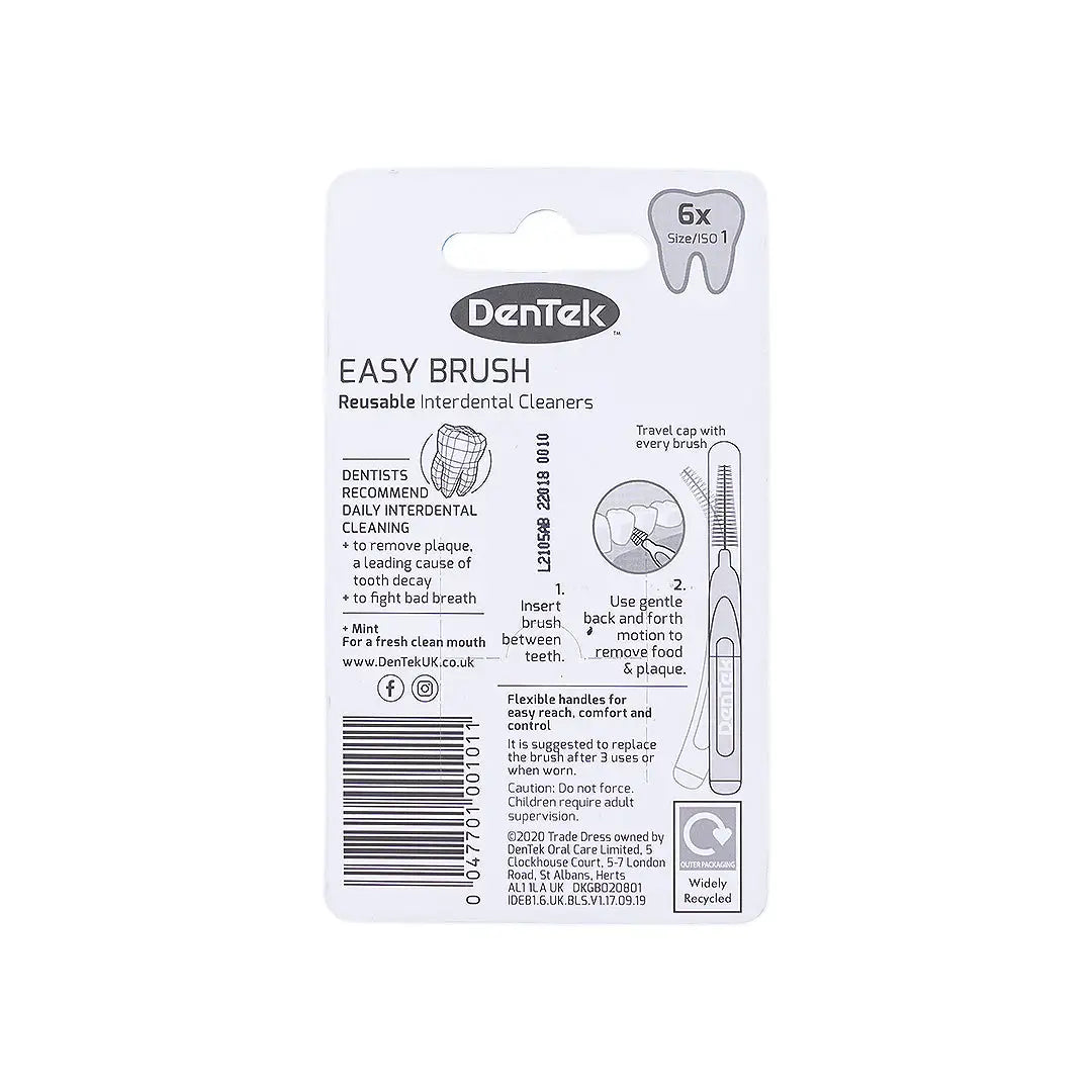 Dentek Easy Brush Interdental Brush 0.45mm-Size 1