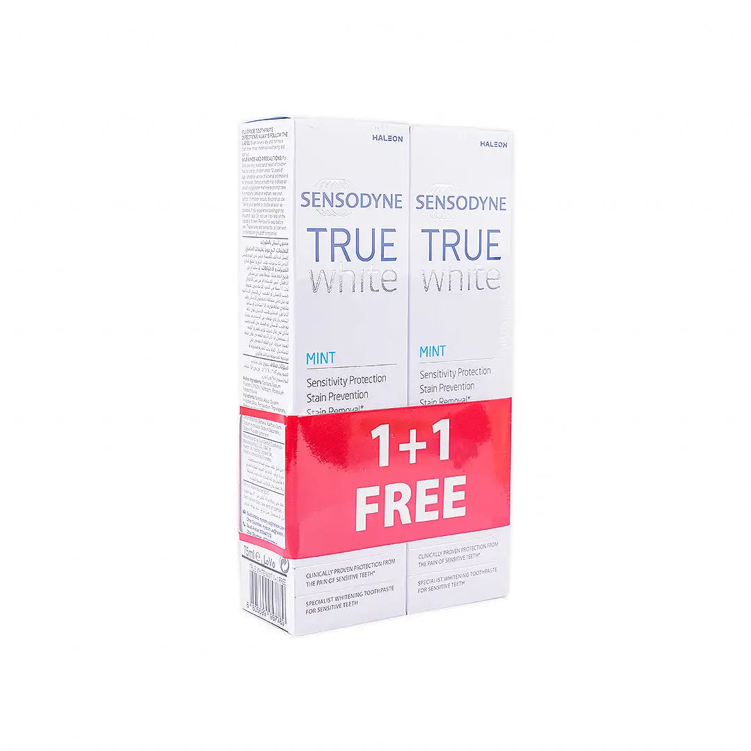 Sensodyne True White Mint Toothpaste 75ml 1+1