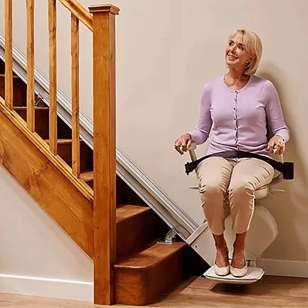 Heavy Duty Staright Indoor Stairlift Left Side With 5 Meter Rail