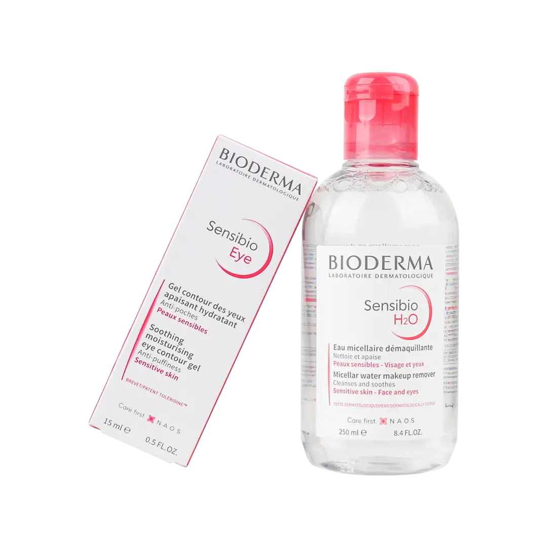 Bioderma Sensibio H2O + Eye Contour Gel-Set