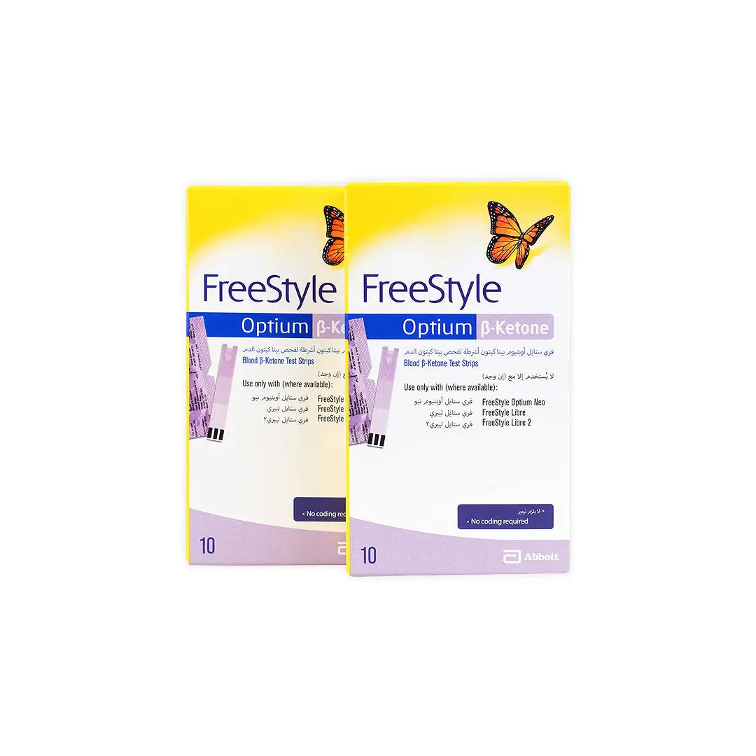 Free Style Optium Ketone 10 Strips Duo Set