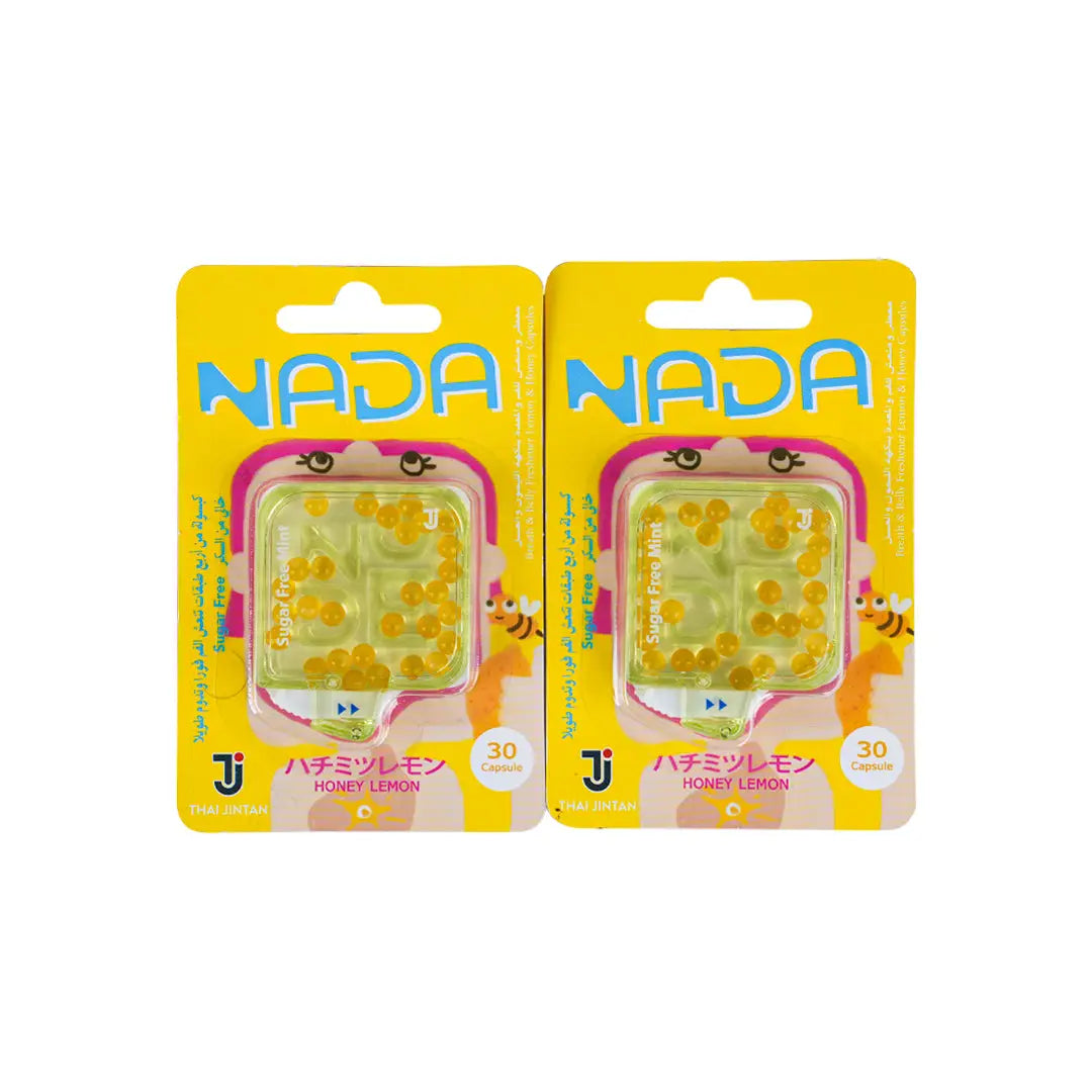 NADA Breath & Belly Freshener Sugar Free 30 CAP-Honey Lemon-set