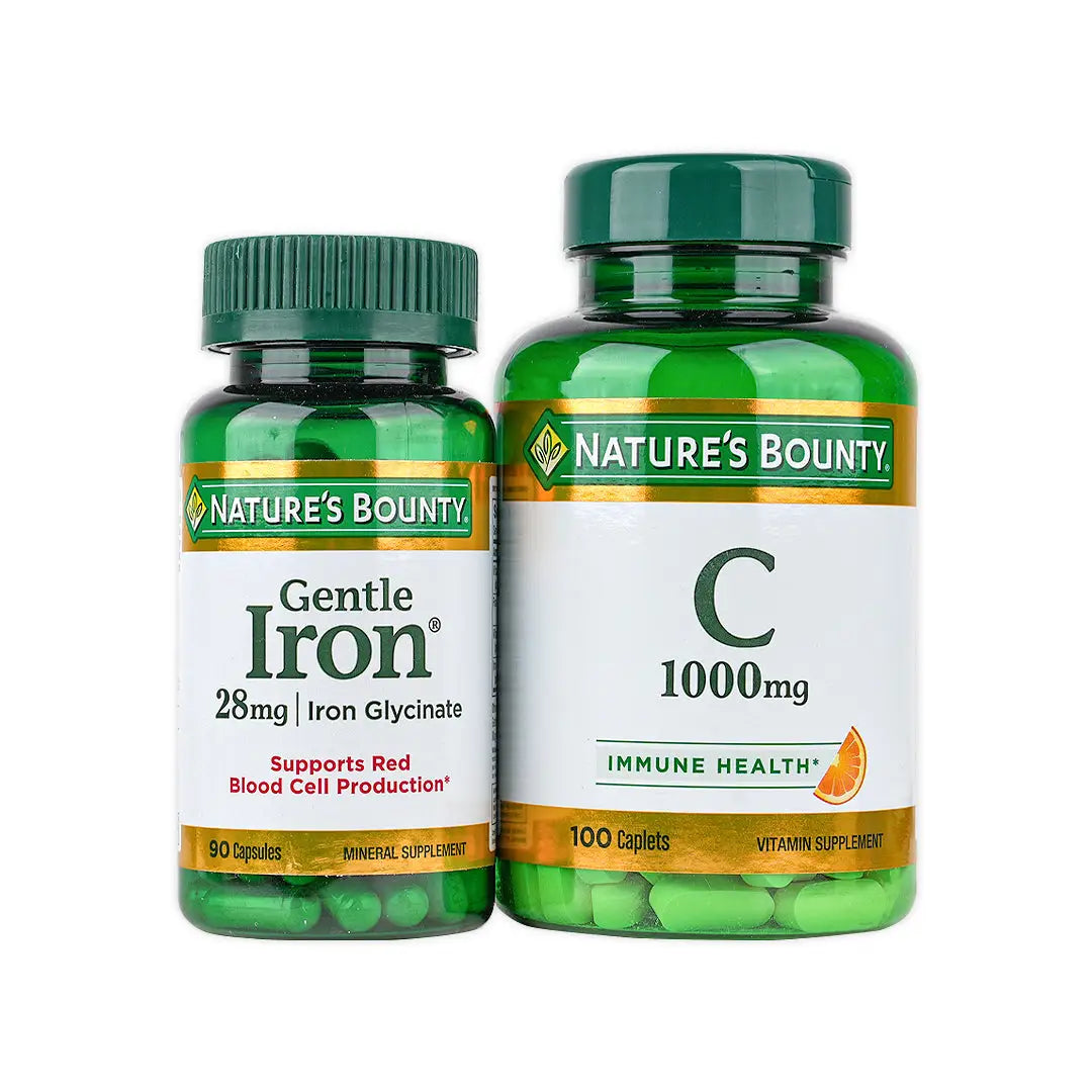 Nature's Bounty Vitamin C + Iron Set
