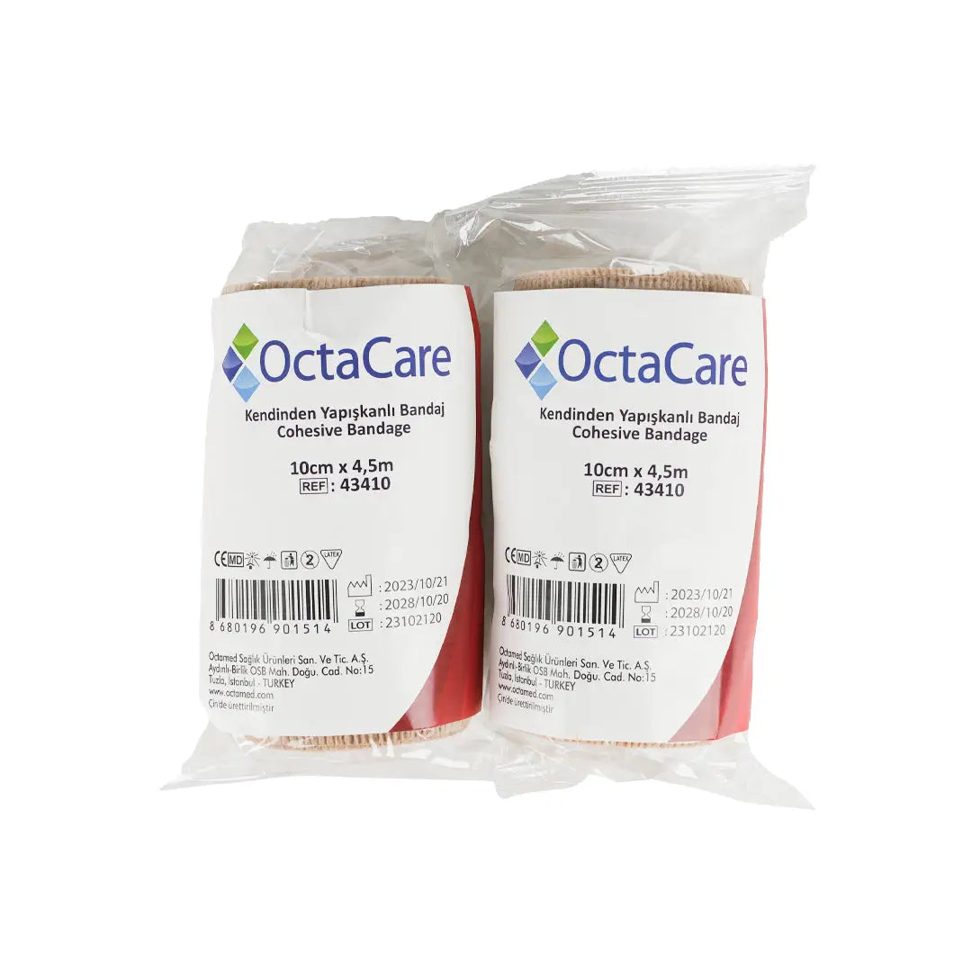 Octacare Cohesive Bandage 10cmx4.5m Set