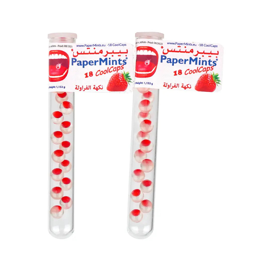 Paper Mints 18 Cool Caps - Strawberry Set