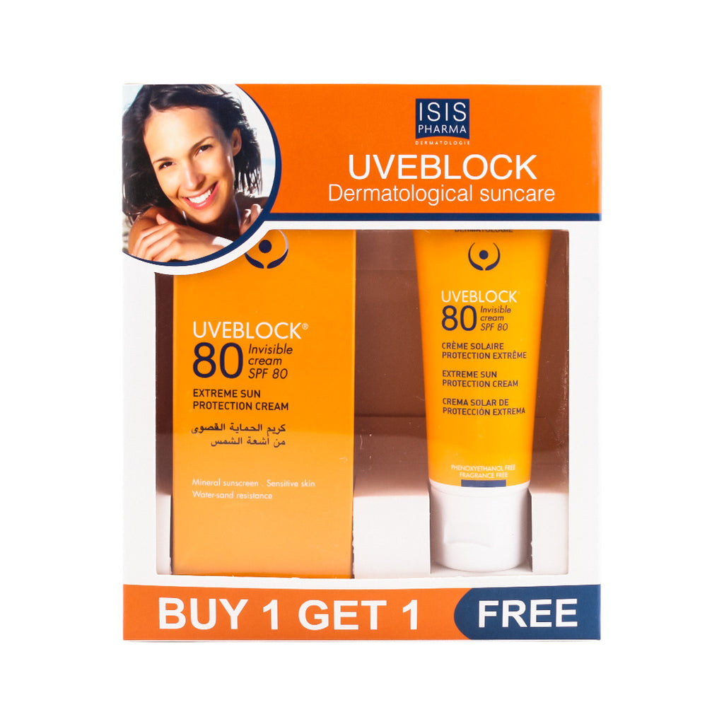 ISIS UVEBLOCK OFFER-SPF80+INVISIBLE CR(1+1)
