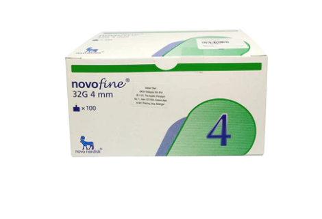 Novofine Plus 32G X 4mm Needle 100