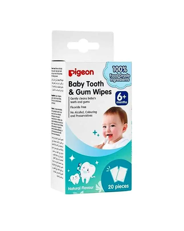 Pigeon Baby Tooth & Gum Wipes 20pcs-Natural Flavour