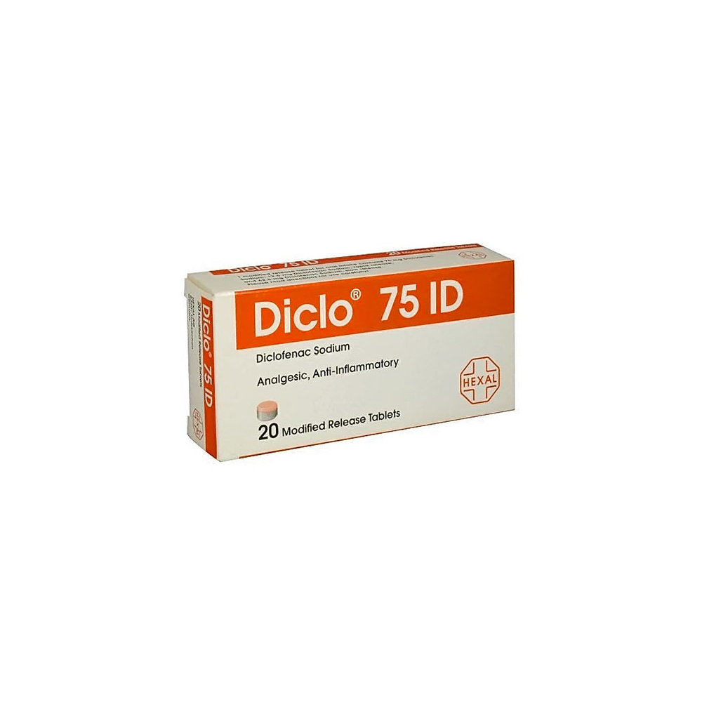 DICLO 75 ID TABLETS 20 TAB Pharmazone