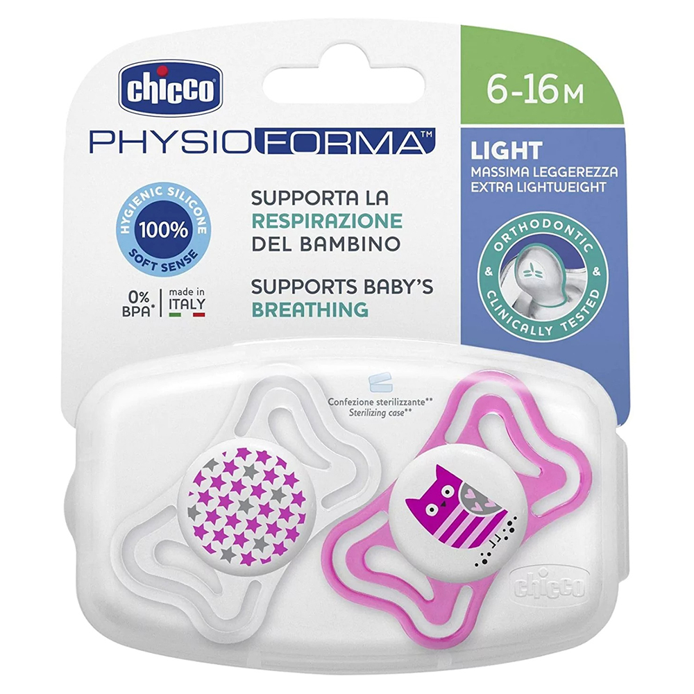 CHICCO PHYSIO FORMA LIGHT GIRL 6 16M 2PCS 7098 Pharmazone
